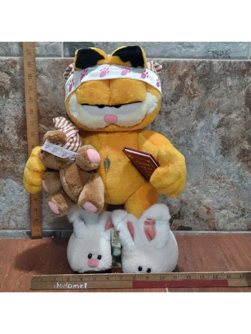 Danbury Mint Bedtime for Garfield Plush Doll 1995 Jim Davis Signed